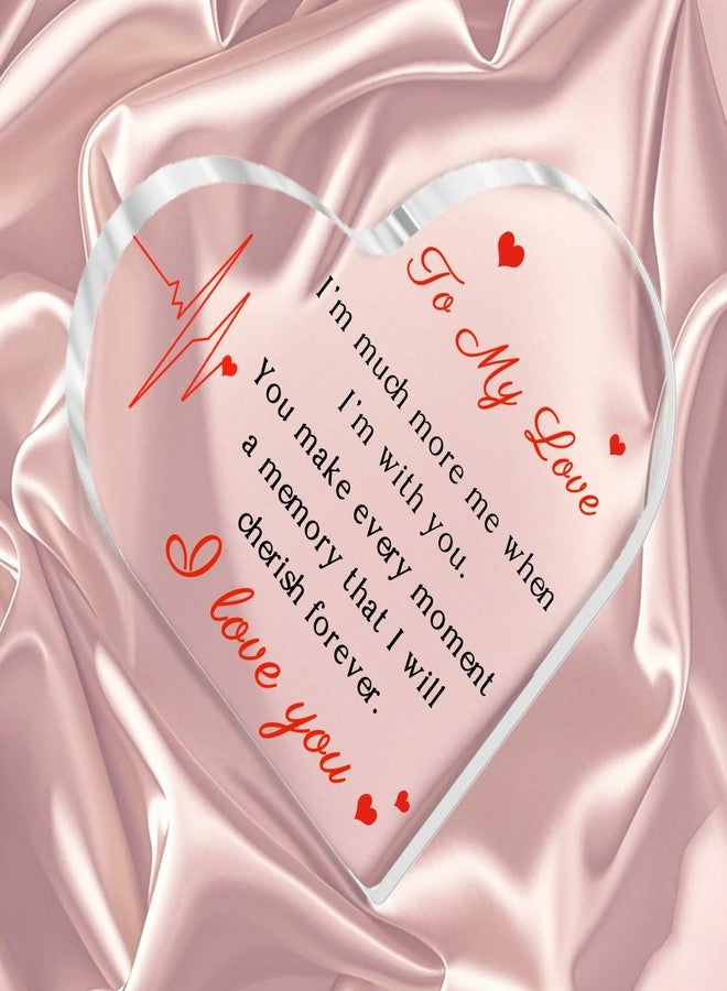 ilifemate Gifts for Her/Him, Girlfriend Boyfriend Gifts - Engraved Acrylic Plaque 4 x 4 Inches, Anniversary Christmas Valentine's Day Birthday Gifts for Girlfriend Boyfriend Husband Wife - Image 3